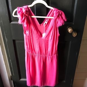 Calypso St. Barth Hot Pink 100% Silk Dress